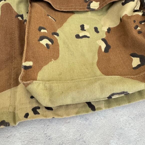 Vintage Desert Camo Shirt Men's S X-Short Brown Chocolate Chip Jacket Shirt READ - Picture 5 of 12